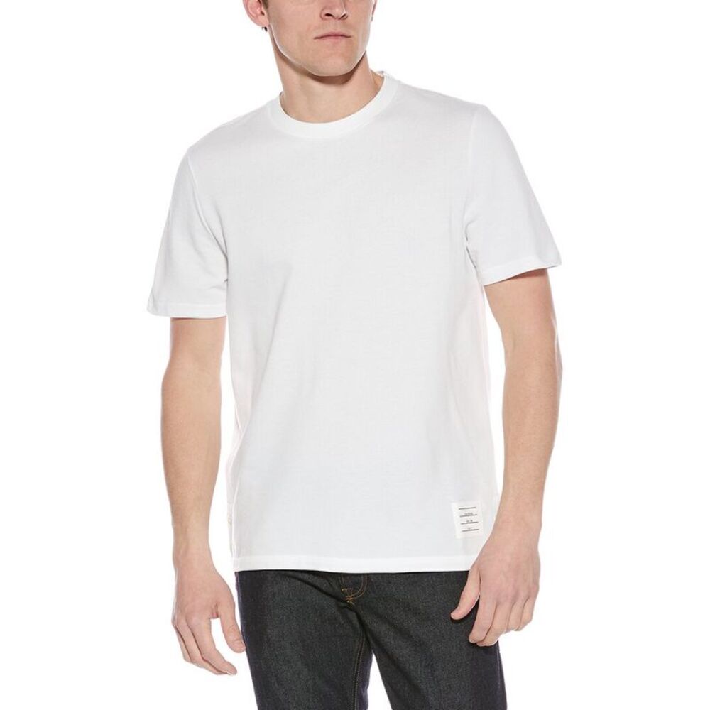 Thom Browne Mens  T-Shirt, White